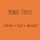 Menus Thali Restaurant Indien Toulouse